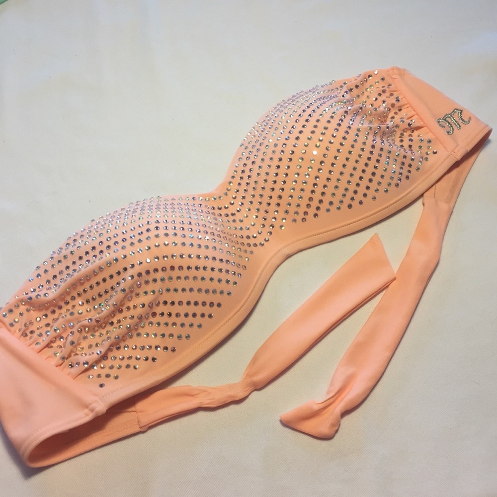 Miss Me Bikini Top with Beading Size Medium